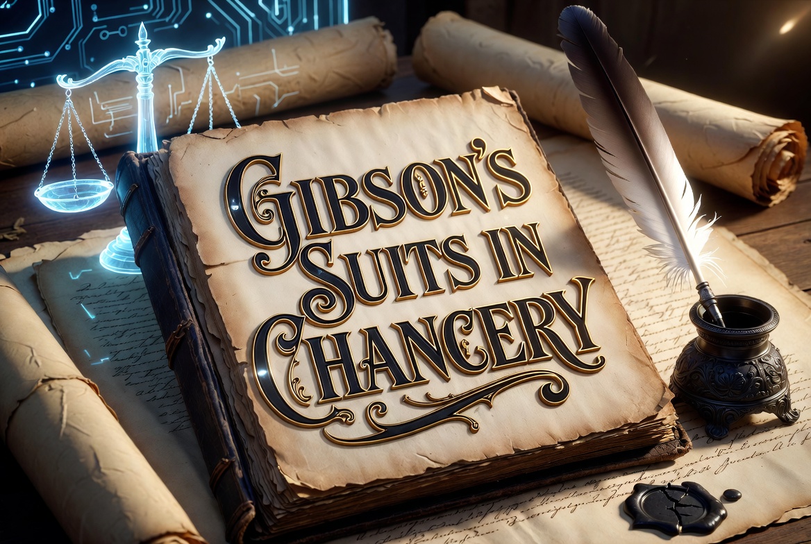 Gibson's Suits in Chancery - Retro-Modern Treatise Artwork
